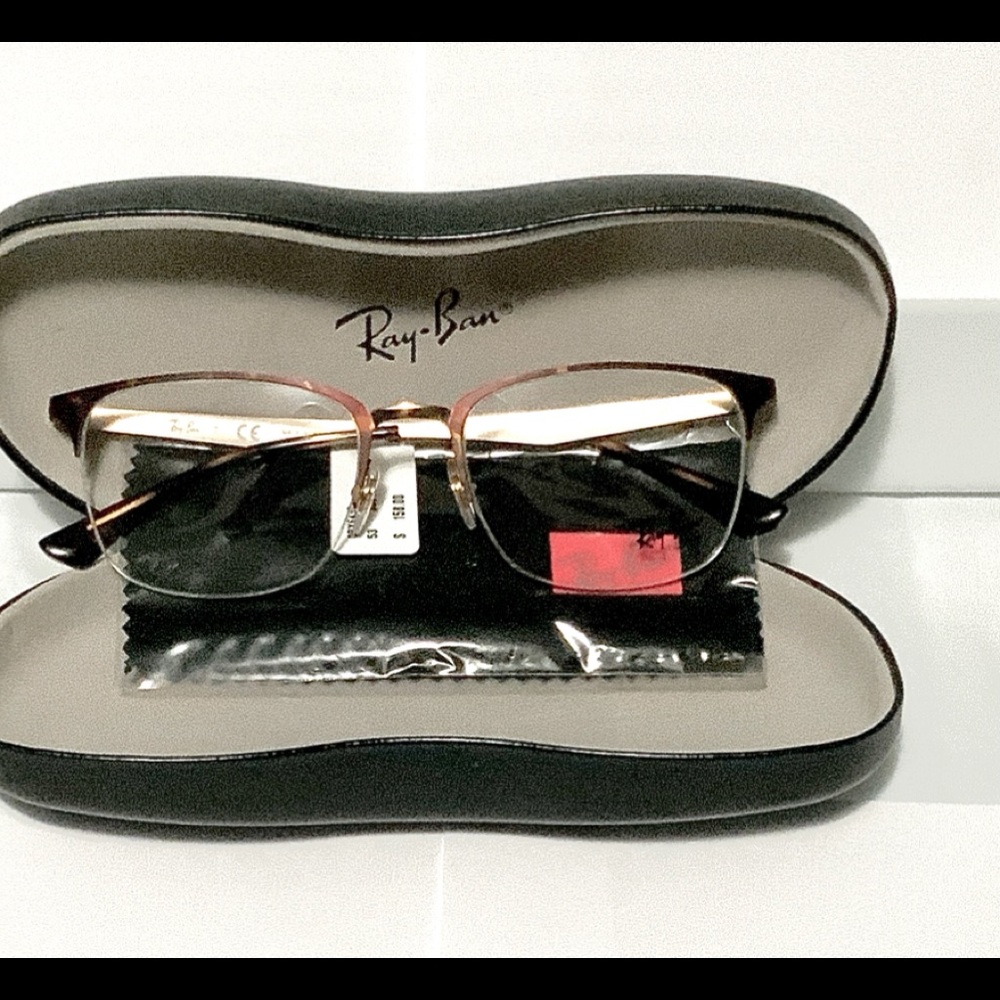 Ray-Ban RX6433 Eyeglass Frames Tortoise/Pink Gold